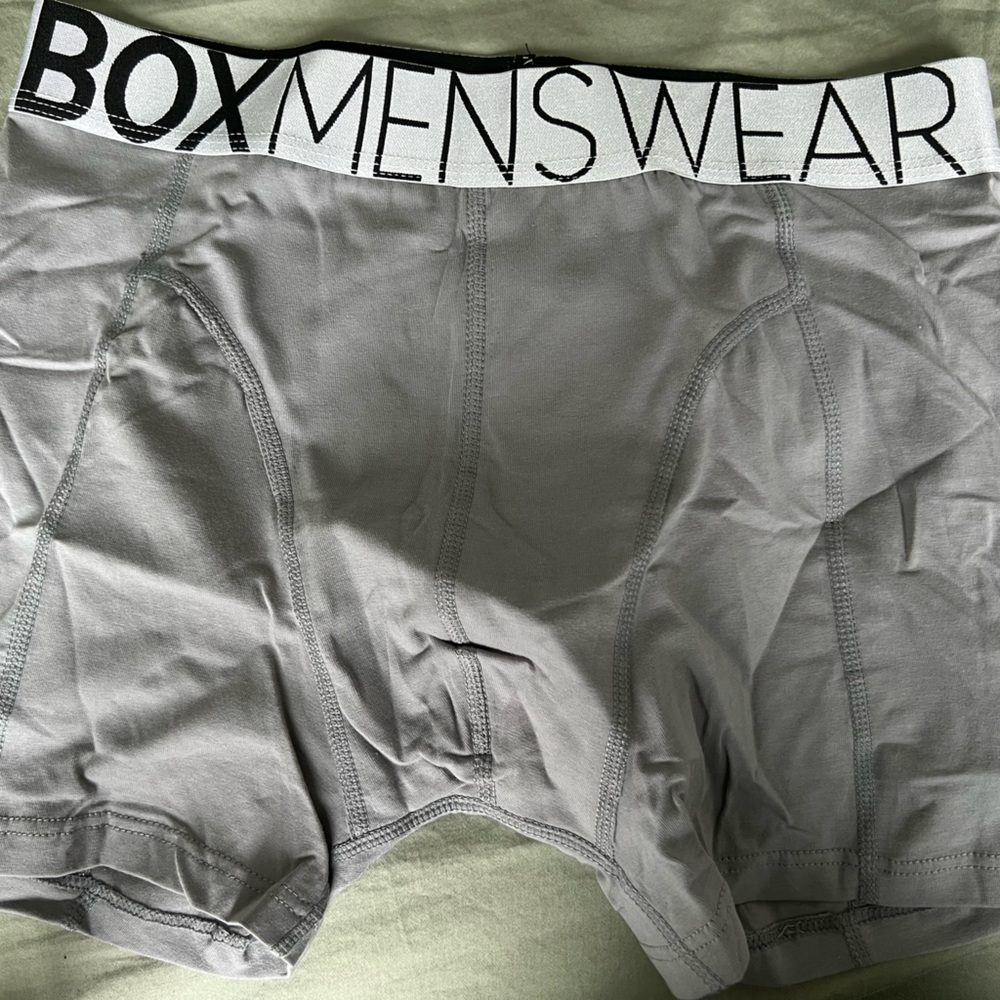 Box menswear grey boxer shorts